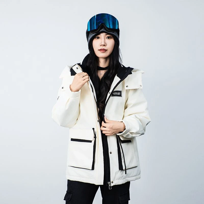 柏尼梵希！雪山之约，极寒抽绳90白鸭绒羽绒服2407-F