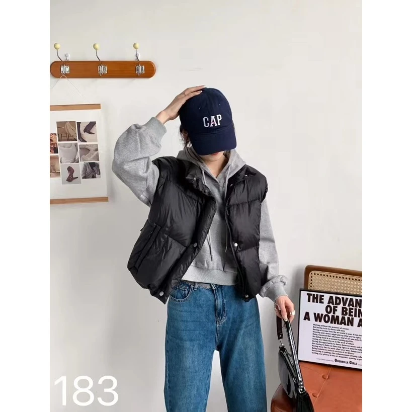 FUJIA STYLE新款气质休闲韩版简约羽绒马甲183YR