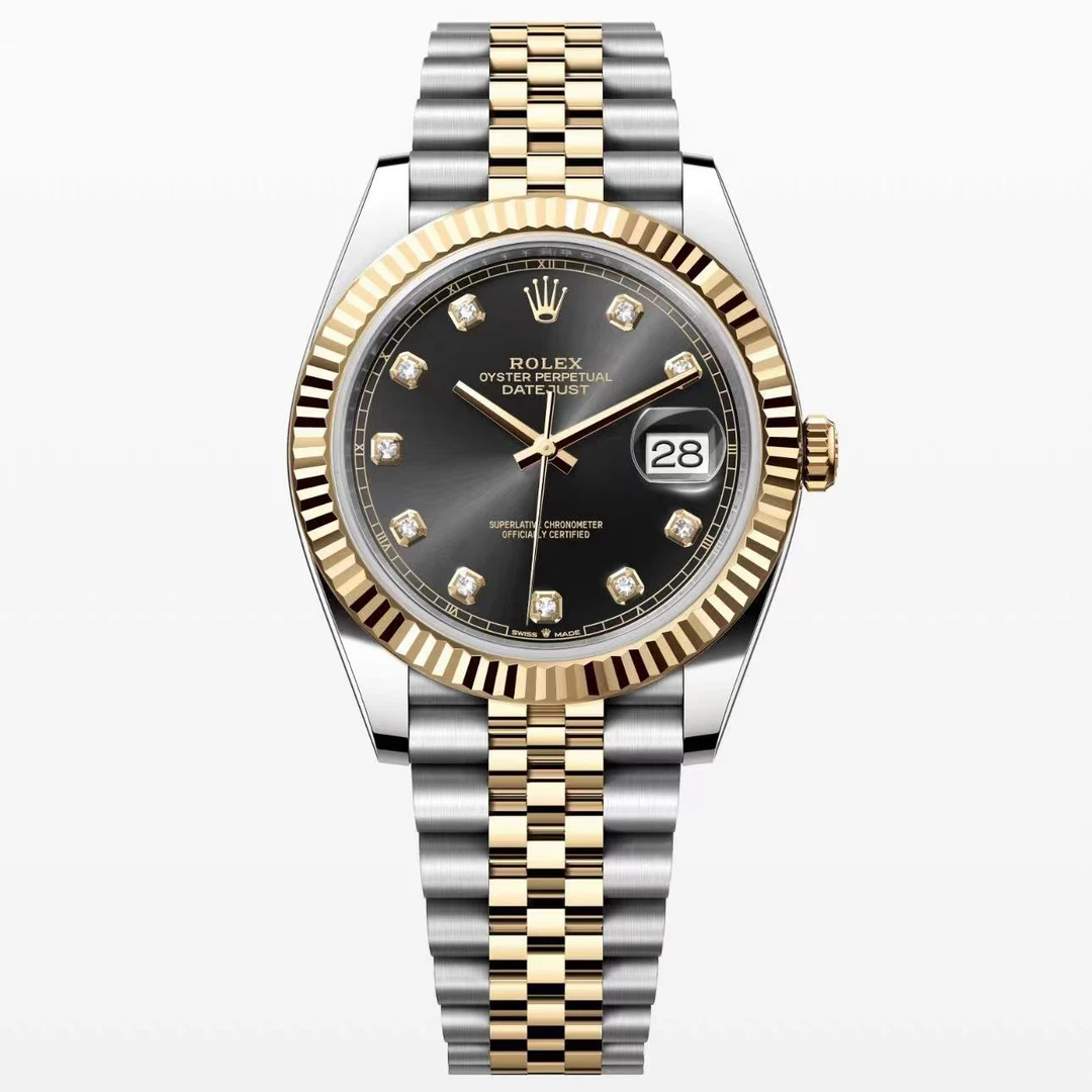 未使用 Rolex/劳力士 126333日志/黑盘钻刻/表径41