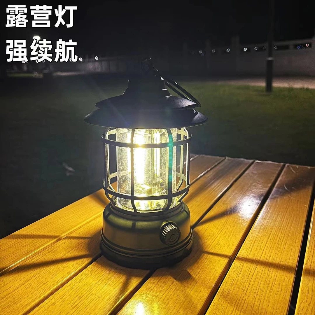 营地露营灯复古马灯LED充电超长续航野营露营灯超长续航