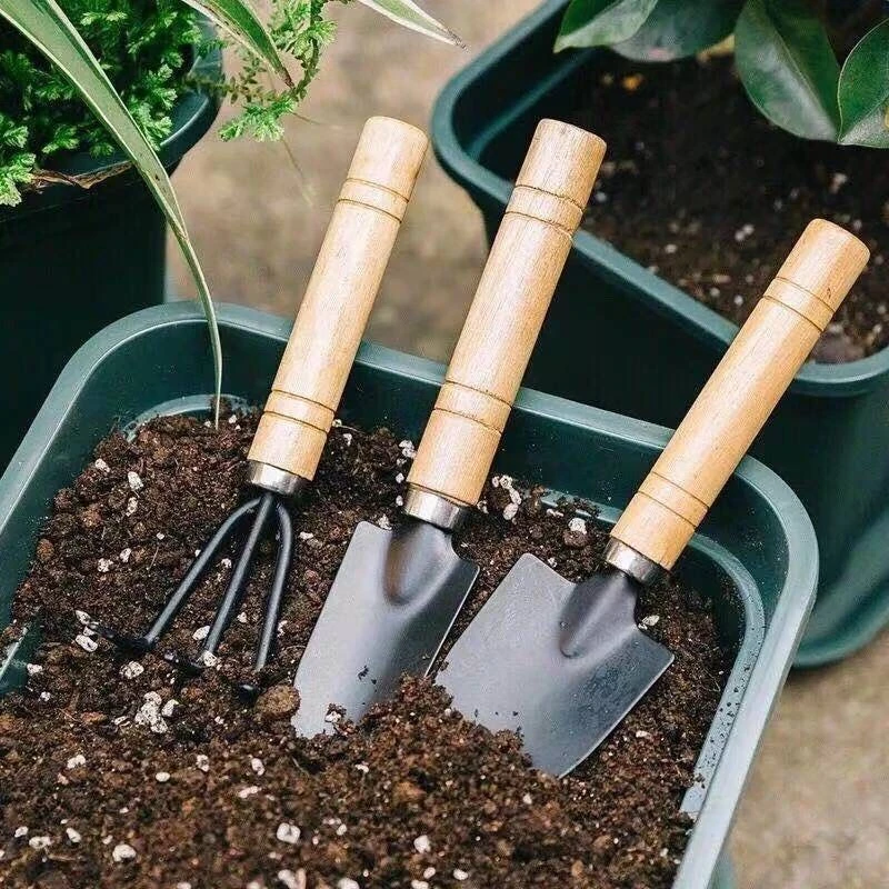 盆栽小铲子种花养花园艺工具种植多肉工具套装迷你三件套家用铁铲