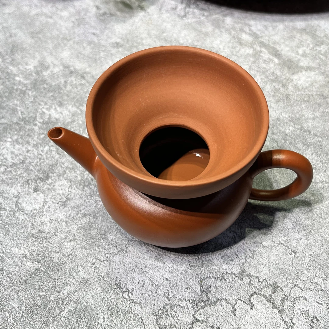 紫砂茶壶茶具手拉潮州纯手工全手工正宗泡茶功夫茶具投茶器小茶壶