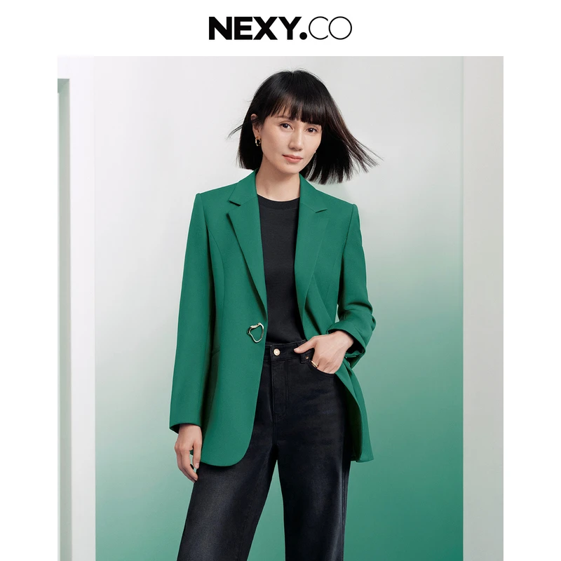 NEXY.CO/奈蔻【袁泉同款】气质轻奢经典西装外套西服女XA01596J6