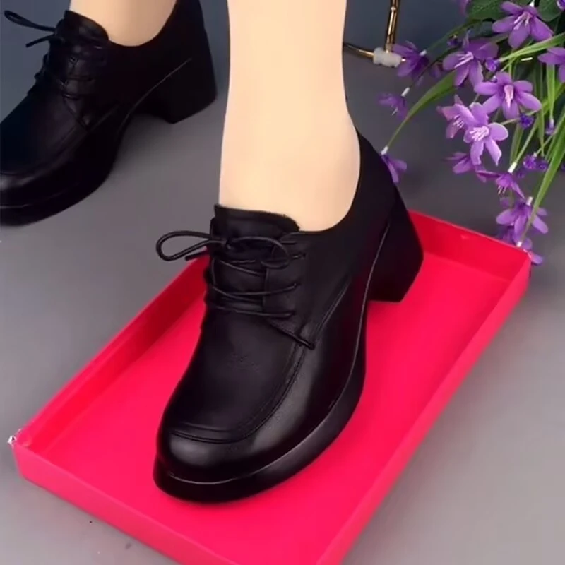 【反季清】新款乐福鞋黑色英伦风小皮鞋软底百搭休闲单鞋女