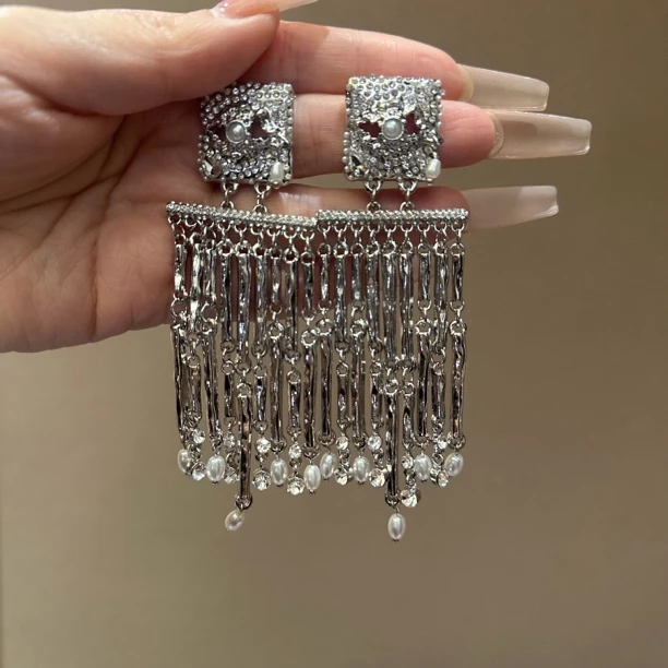 铜合金合成锆石耳饰 耳环时尚手工复古气质26262