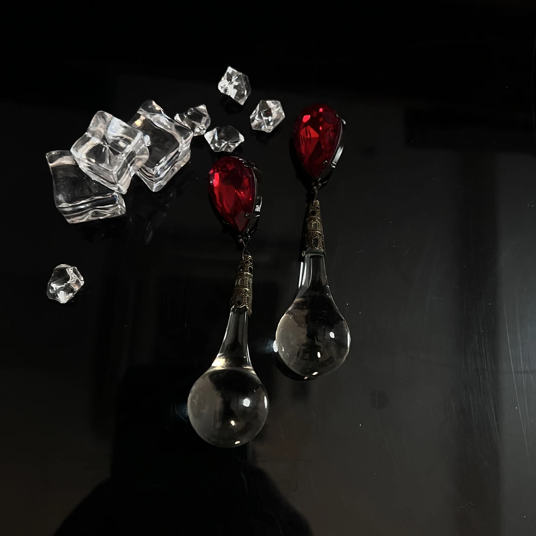 铜合金合成锆石耳饰 8月上新孤品耳环 灯泡