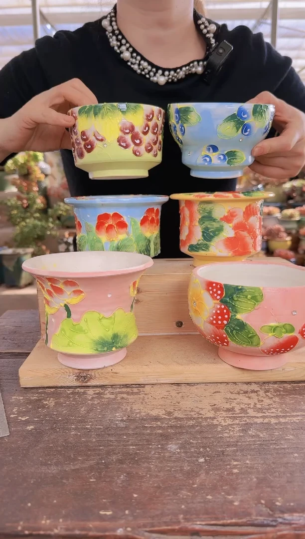 【闪购商品】手绘6个颜色器型不指定