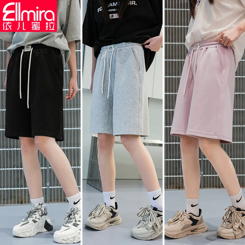 8280 女童运动短裤女孩休闲儿童五分裤潮流裤子2025新款洋气宽松