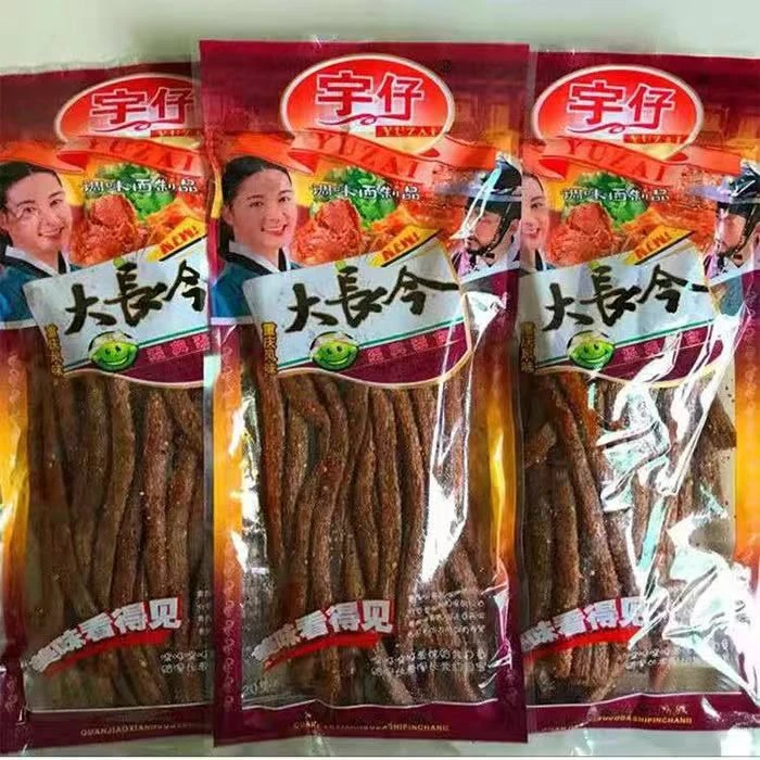 新包装大长今辣条大长筋麻辣儿时8090素食面筋零食品