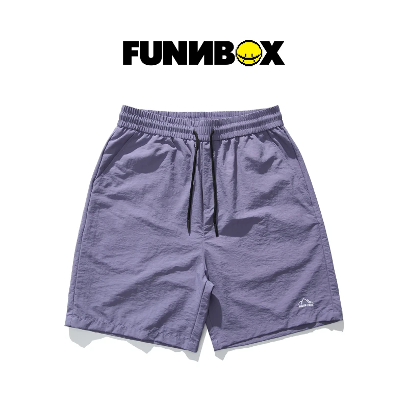 男士夏季运动裤户外透气百搭情侣休闲裤速干短裤潮流宽松沙滩裤潮