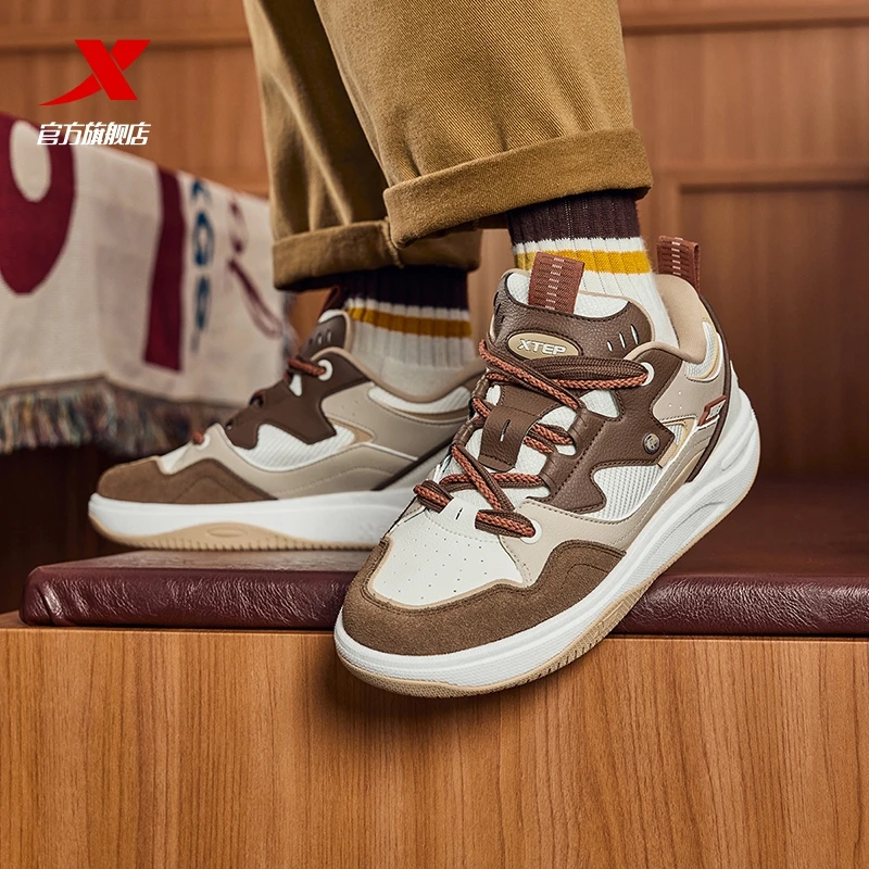 特步启浪CTR冬季低帮休闲鞋男女同款轻便户外时尚复古运动板鞋