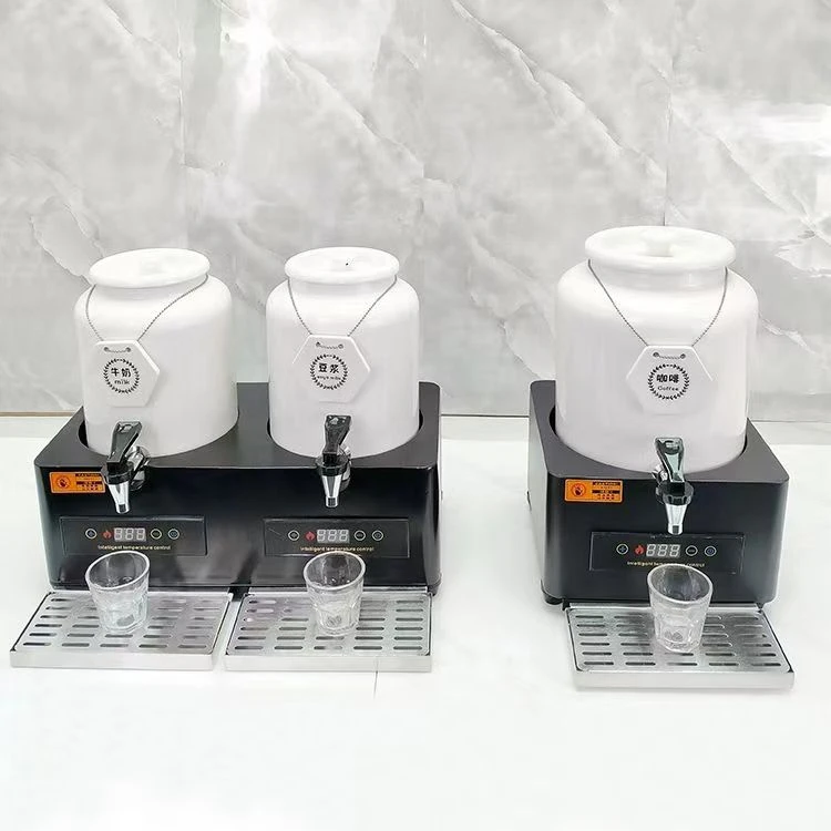 陶瓷牛奶保温桶电加热咖啡可调温酒店自助餐饮料果汁鼎保温豆浆桶