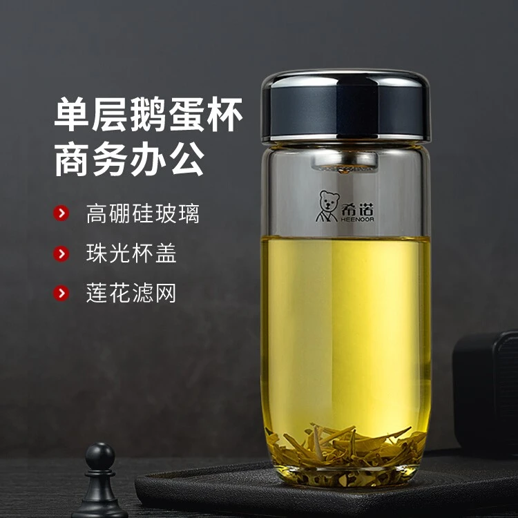 【希诺工厂顺丰直发】希诺鹅蛋杯单层带盖加厚升级银离子抗菌款便携
