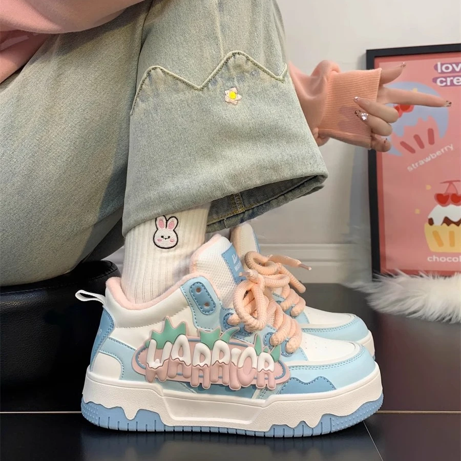 回力爆款高帮超火情侣鞋2025春季新款小白鞋女ins潮原创增高板鞋