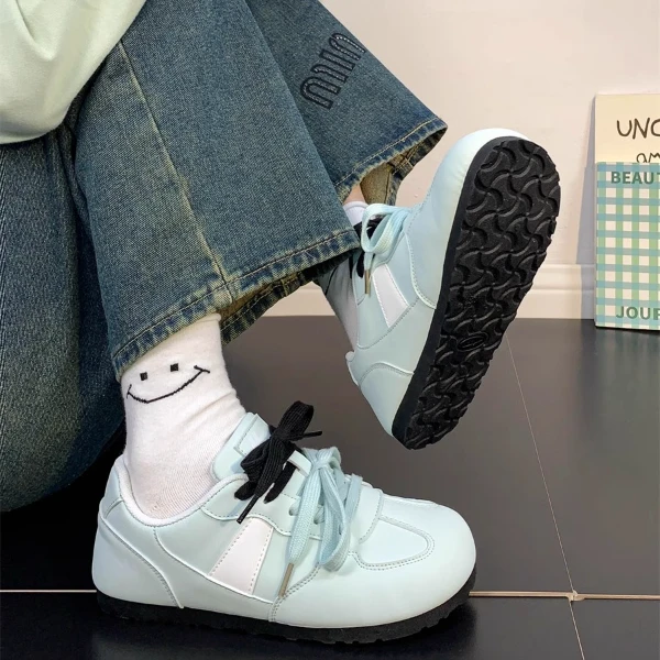 回力女鞋雾霾蓝德训鞋子女2025新款爆款秋冬原创休闲鞋复古板鞋潮