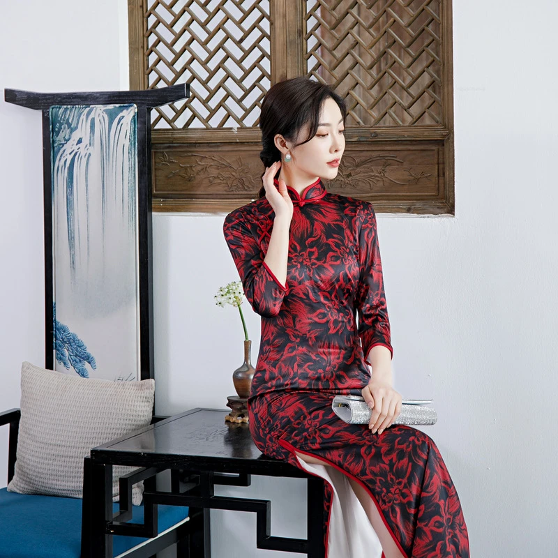 【孤品】旗袍裙 微瑕疵（直播时主播报的对应编号拍，乱拍无效不发货）