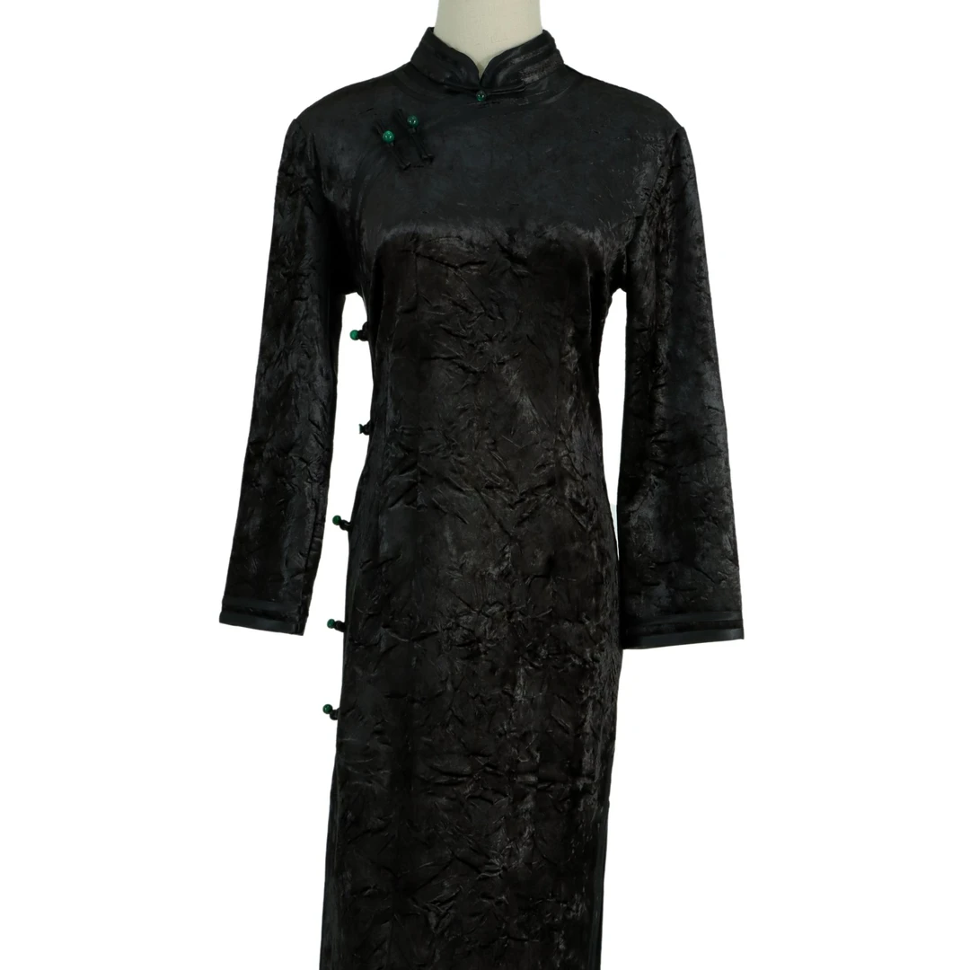 【黑羽翼】2024年秋季新款复古百搭优雅大方日常淑女旗袍