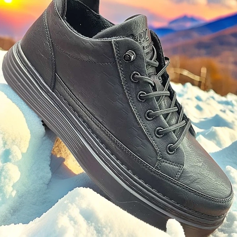 310男加绒简约休闲鞋时尚百搭秋冬潮鞋新疆包邮本地仓