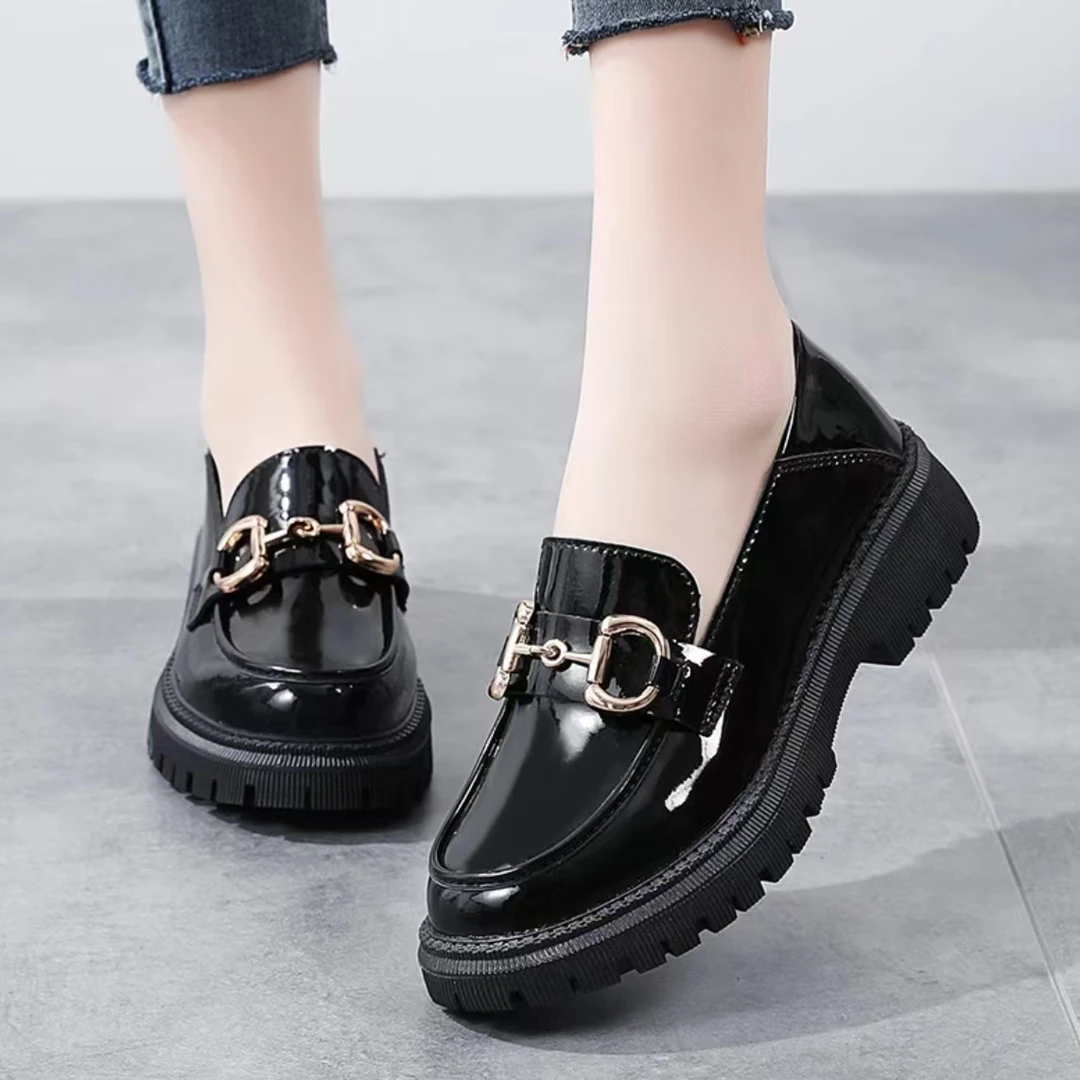 2024新款乐福鞋厚底软底舒适百搭女鞋