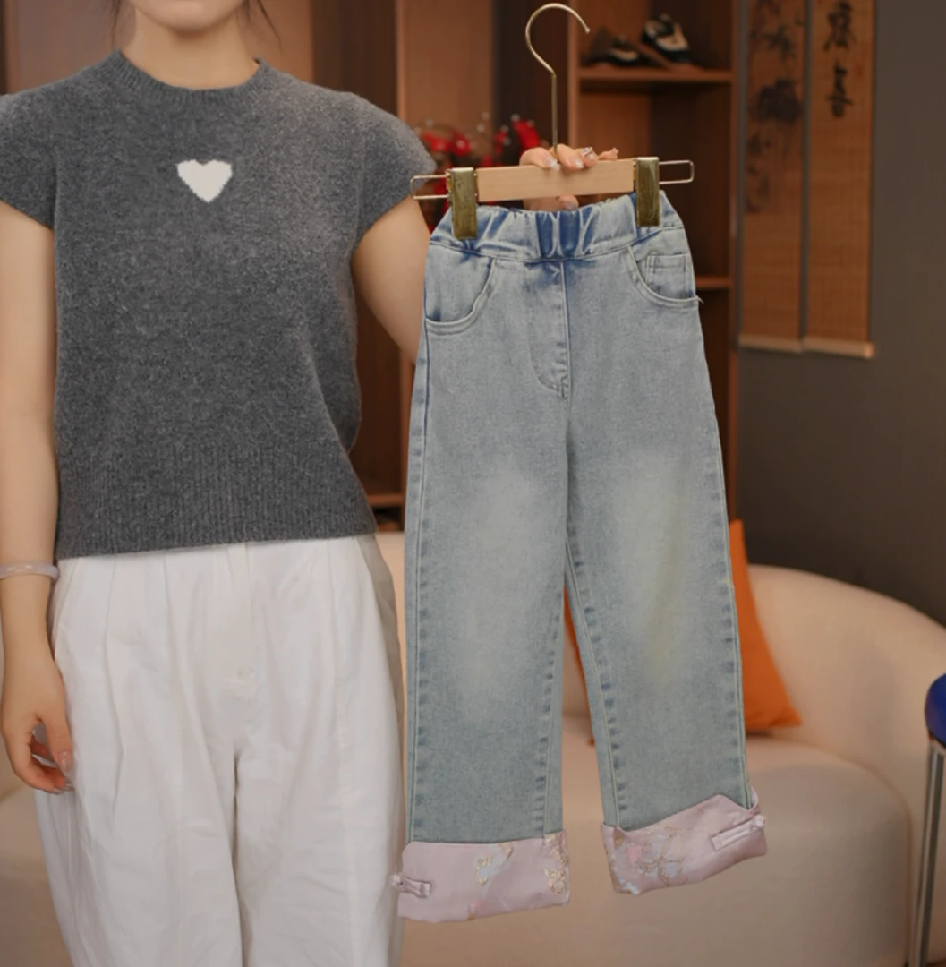 【现货】2024新款初秋上新洋气时髦牛仔裤