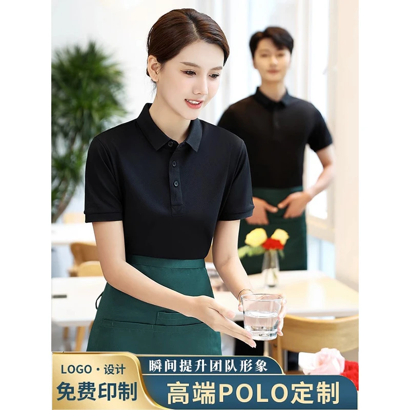 爆款纯色polo衫定制工作服夏季广告衫短袖t恤印logo订做工衣刺绣