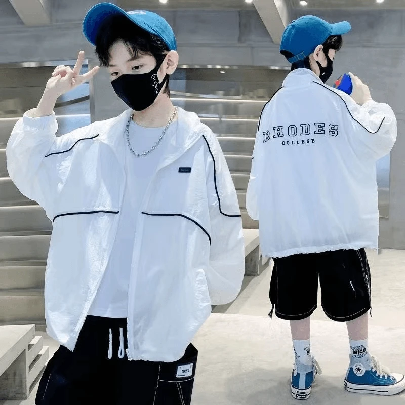 6儿童防晒服外套夏季轻薄透气女皮肤衣男童户外防晒衣