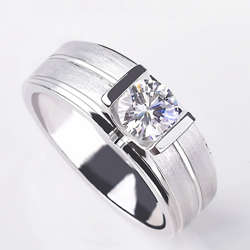 铜合金戒指 小众时尚拉丝男戒个性时尚大气指环男女同款经典轻奢