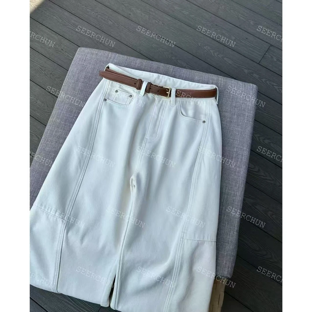 【纯纯女装】SEER CHUN高品质调性加绒腰带弯刀裤 41207