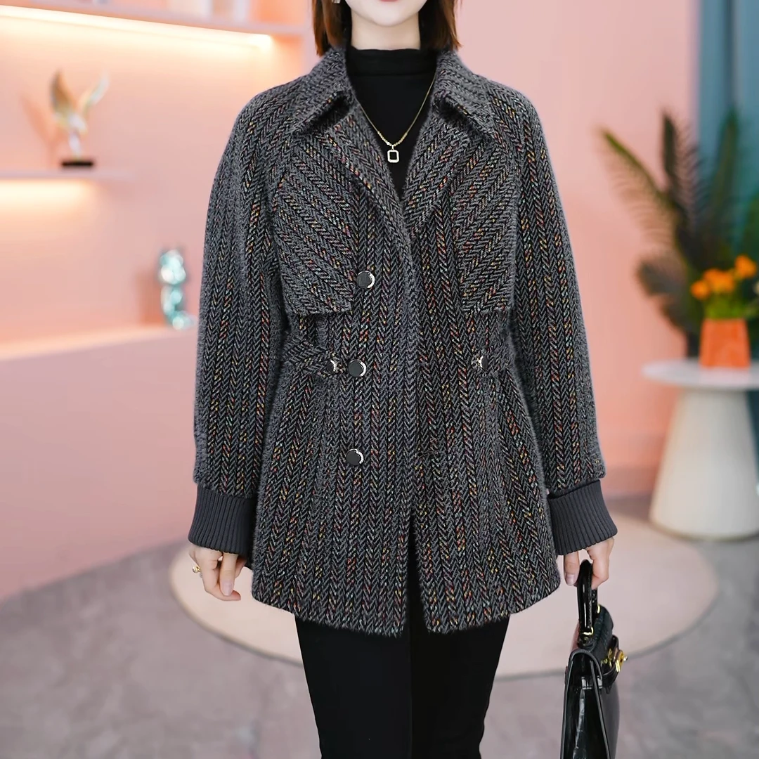 【恩宸专属】Y24201冬季新款女装百搭洋气质显瘦斗篷外套