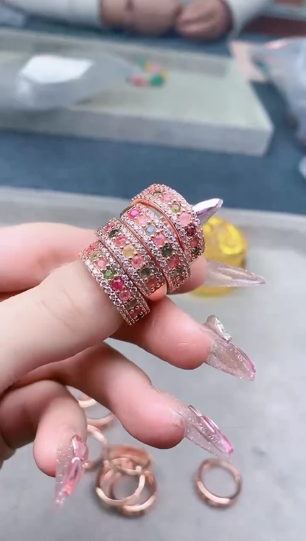 【闪购商品】碧玺戒指未镶嵌多样性发拍一发一