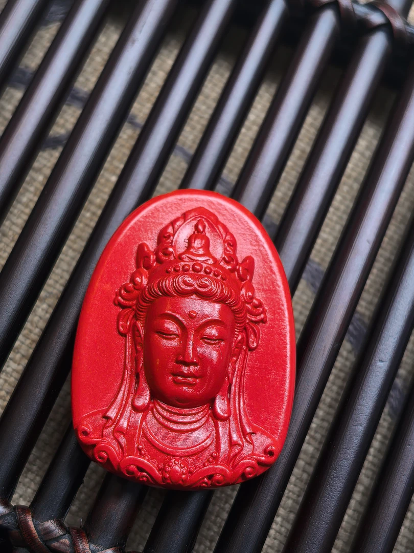 天然辰砂Z013朱砂观音多样性发其一