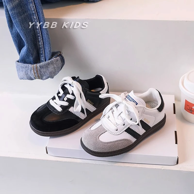 儿童阿甘运动鞋2024春秋新款童鞋女童德训鞋男童板鞋宝宝休闲鞋子