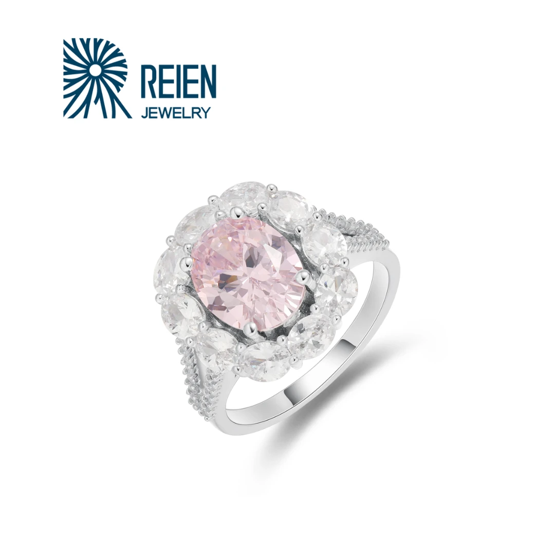 REIEN 925银合成锆石戒指 /蕾恩珠宝 精致设计 轻奢戒指 ZF2461PK