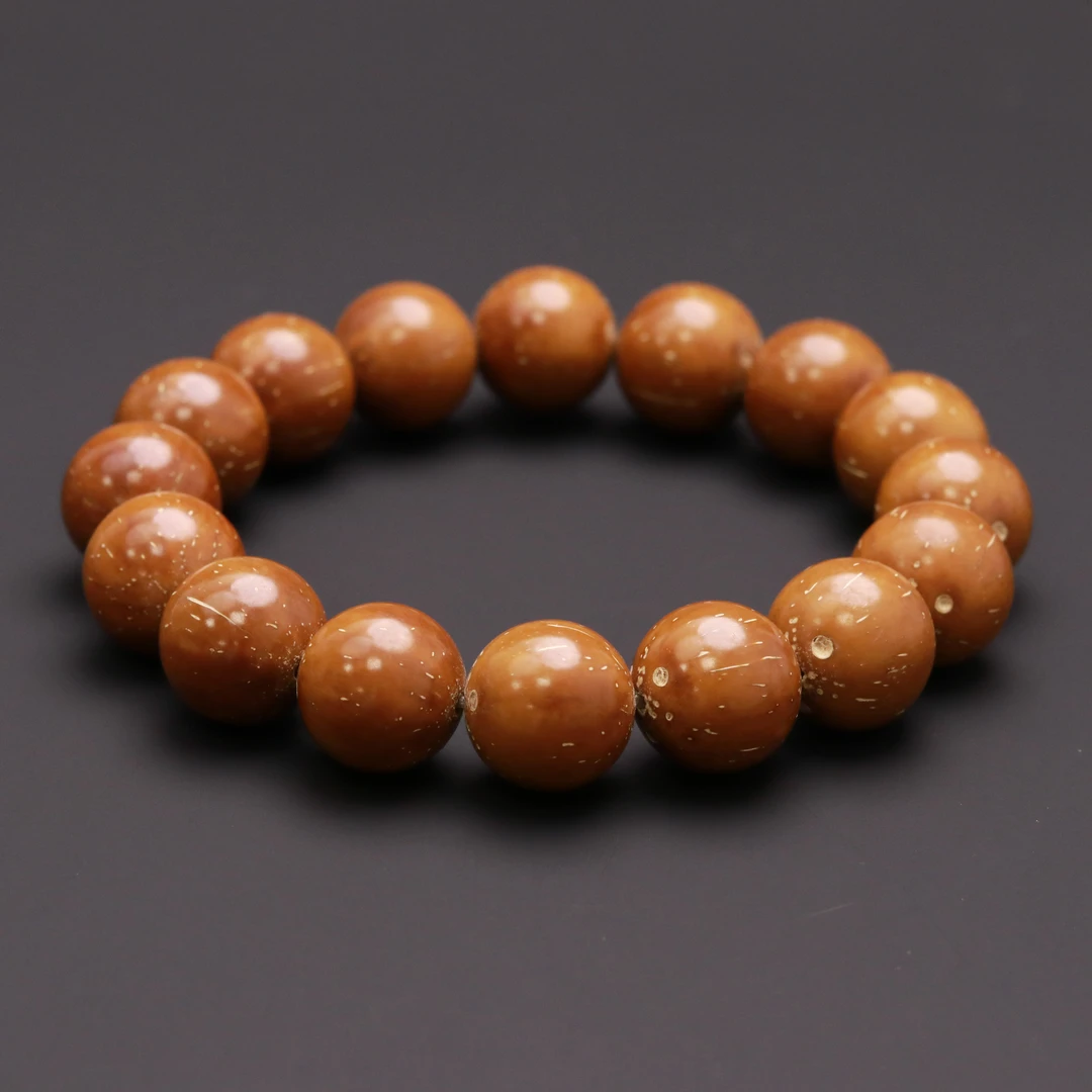 S5856【黄金甲】鼠你有钱紫金鼠菩提光珠单圈手串文玩（送工具）