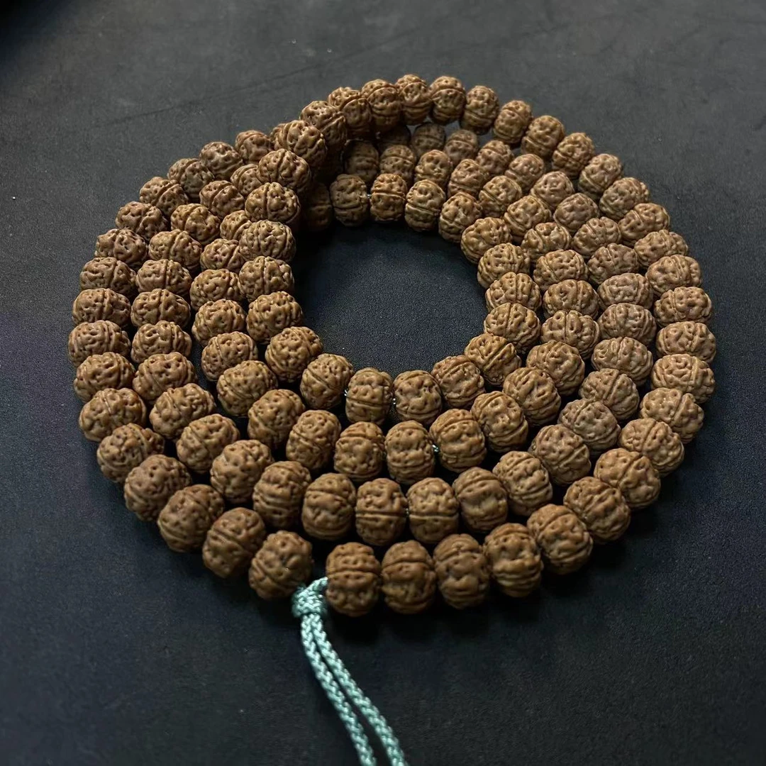 S5240-1【纯血老树王】精配南瓜双龙小金刚菩提长串108（送工具）