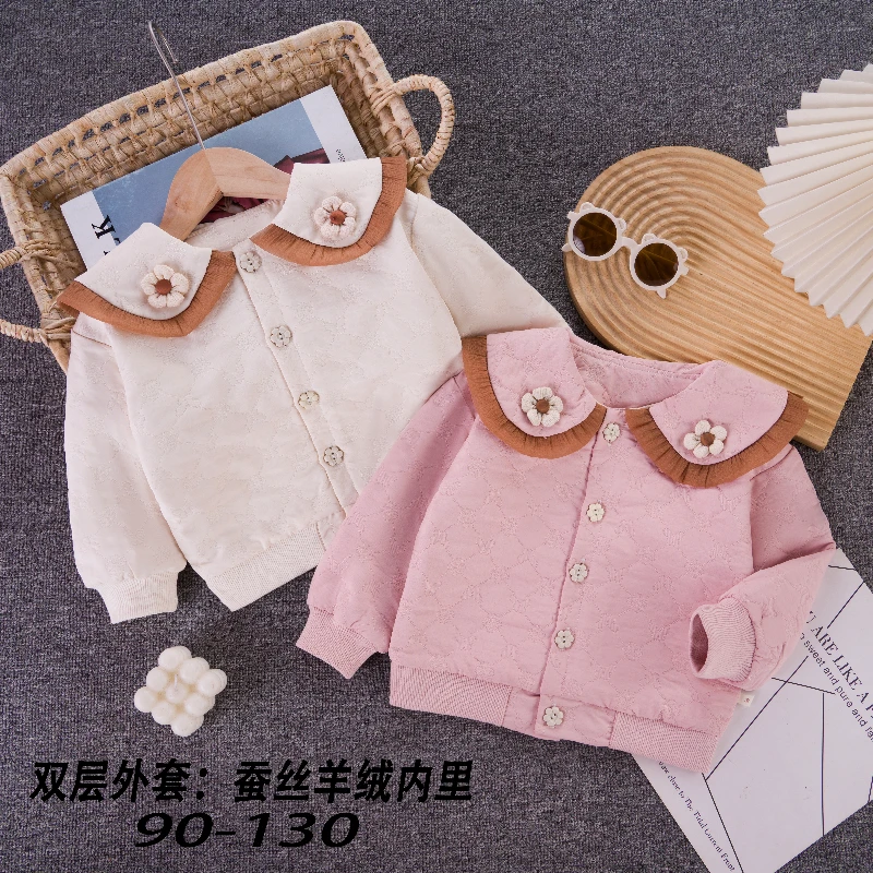 编号-1325【花朵翻领-开衫外套】#A类#宝宝衣服#线下品质