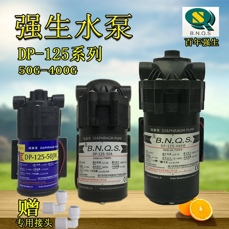 各品牌净水器纯净水机隔膜增压泵DP-125 自吸电机50-800G水泵