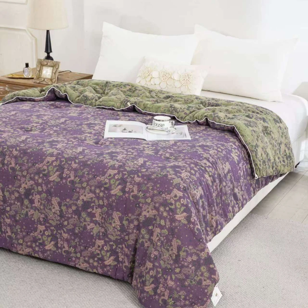 全棉双层纱夏被大豆纤维被冬被可机洗空调被纯棉春秋被芯夏凉被