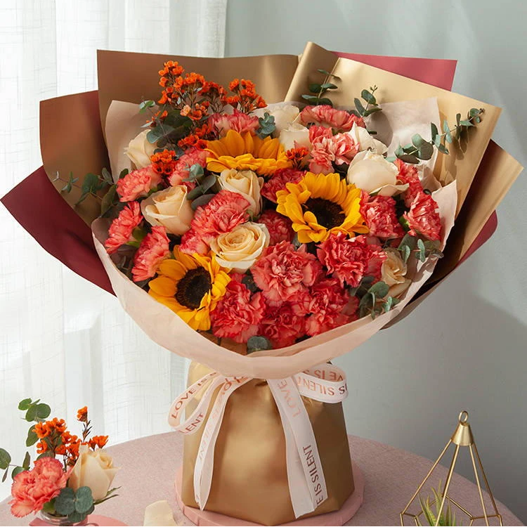 【全国同城配送】乘风破浪向日葵3枝浪漫送女友老婆朋友礼物生日