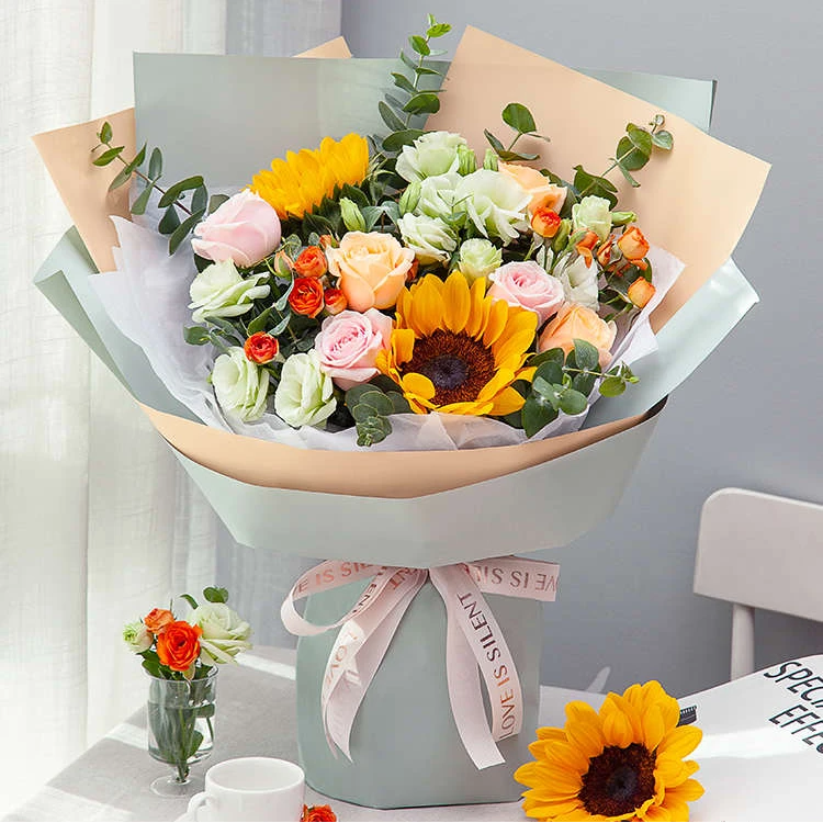 【全国同城配送】爱如阳光向日葵韩式系列浪漫送女友老婆朋友礼物