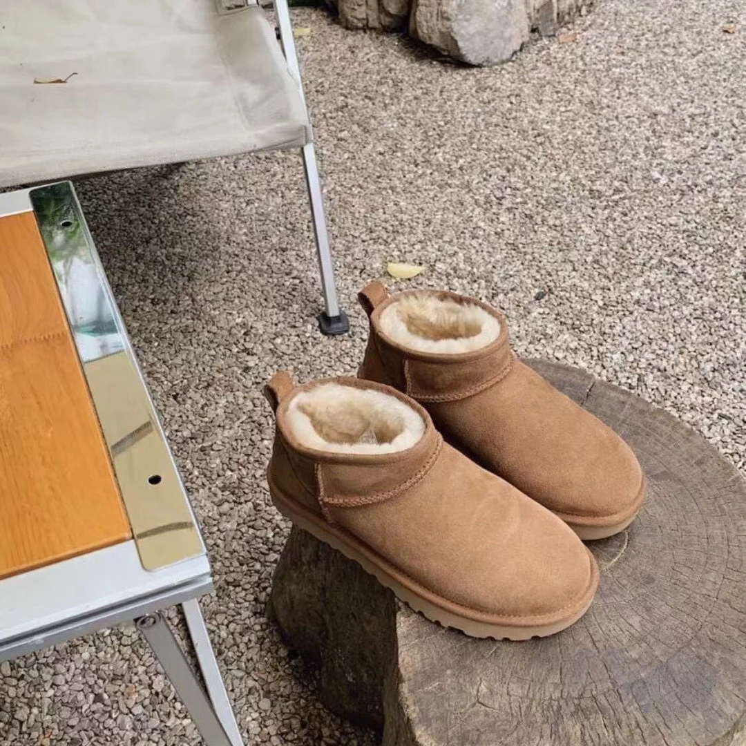 经典款！闭眼入！羊皮毛一体短筒雪地靴 周冬雨同款01121