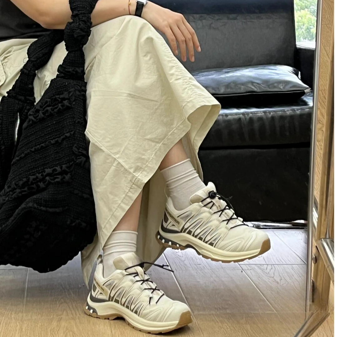 户外白月光~舒适老爹鞋女户外防滑休闲运动鞋女登山鞋536-3-DA