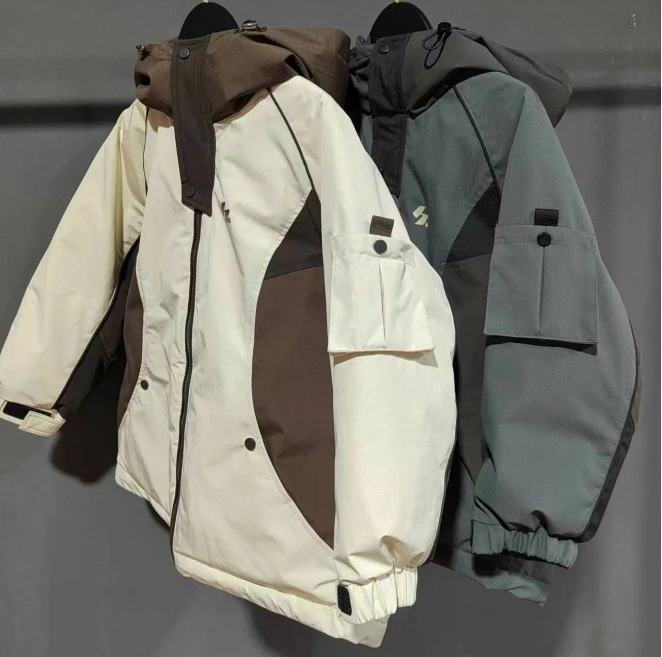 【90白鸭绒】高品加厚儿童潮牌户外连帽防寒服羽绒冬季百搭羽绒服