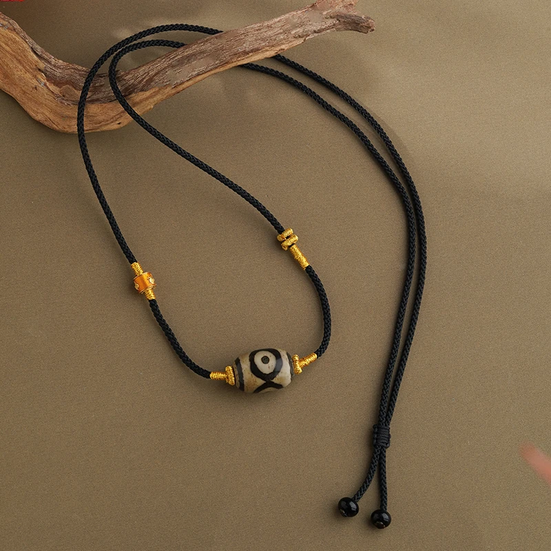 布达拉宫三眼玛瑙铜配件吊坠藏式百搭配饰玛瑙项链春日珠宝