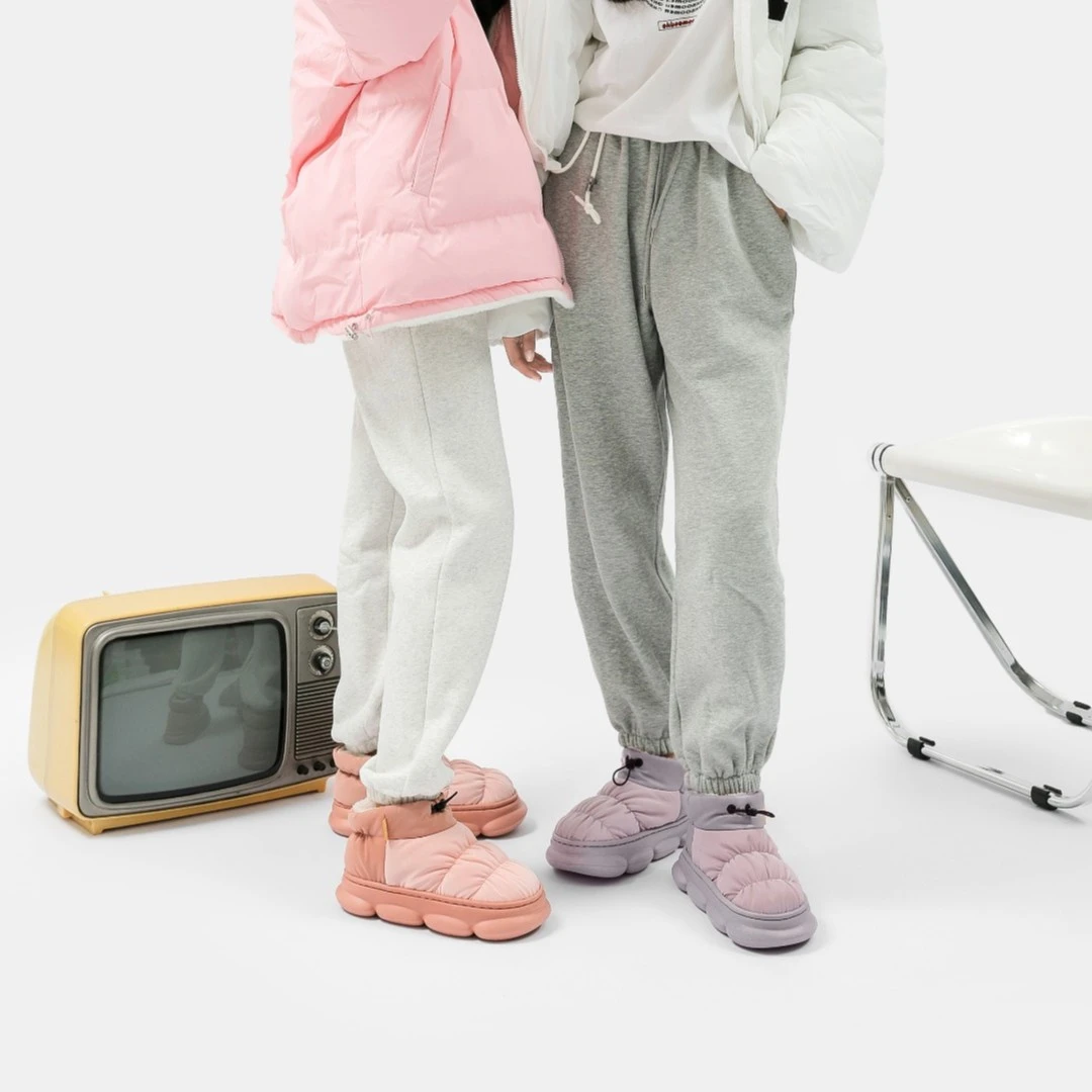 踩屎感软底保暖居家棉鞋女款百搭防滑冬季防水厚底外穿新款棉拖鞋