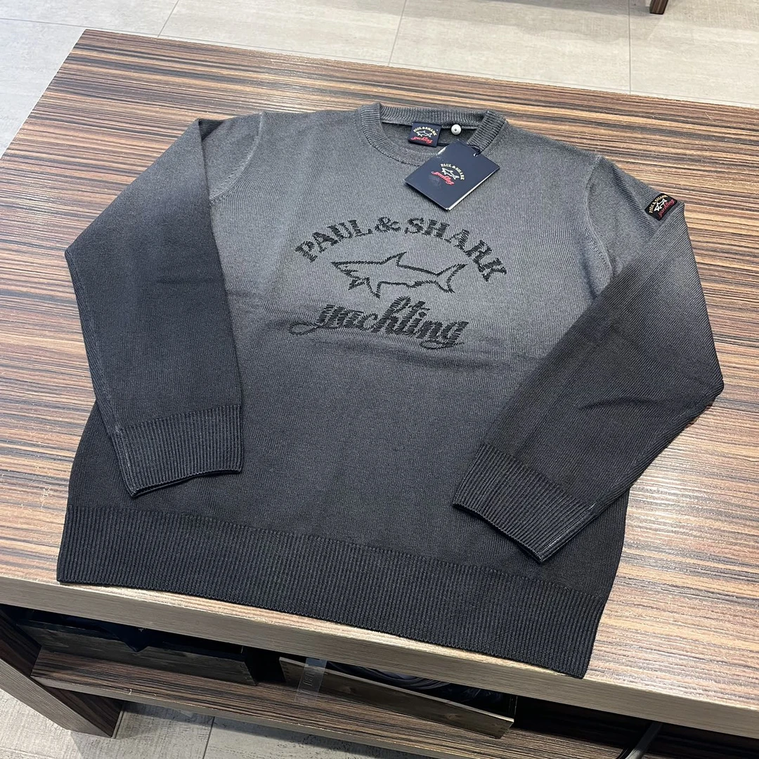 保鲨 不退换 男款渐变色圆领毛衣 下单联系客服