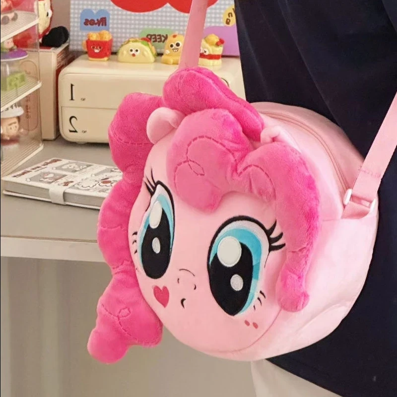 小马宝莉新款二次元毛绒包包大头卡通包包碧琪礼物斜挎包