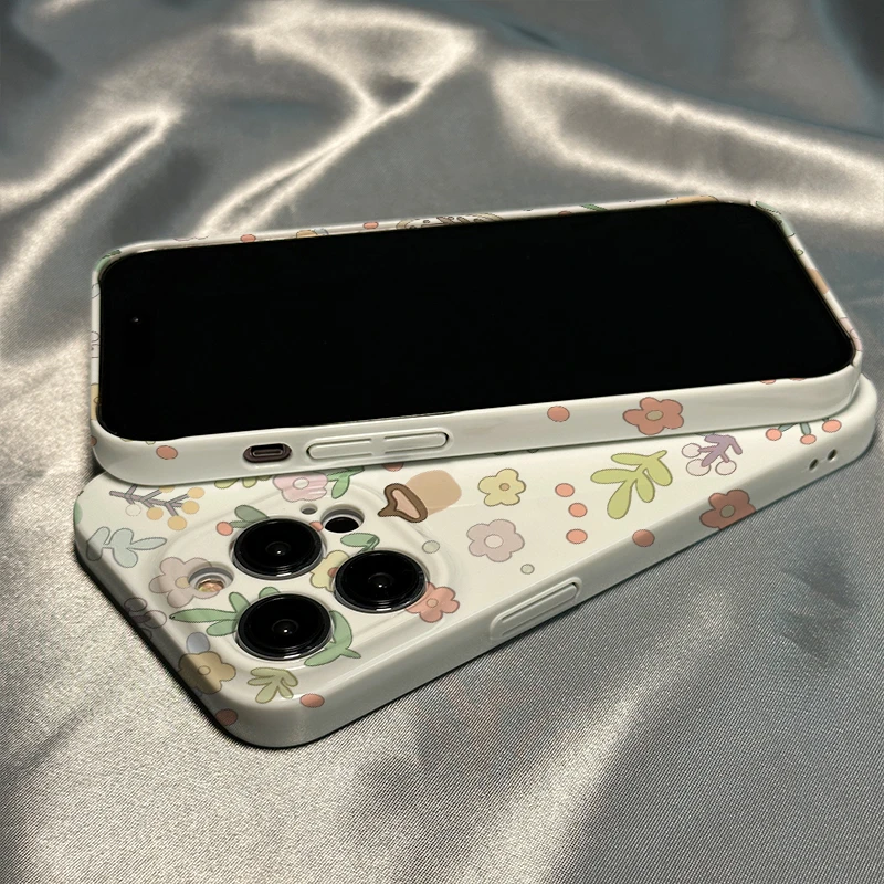 花草坚果适用苹果13promax手机壳iPhone14/12/11防摔xr女套7p手机