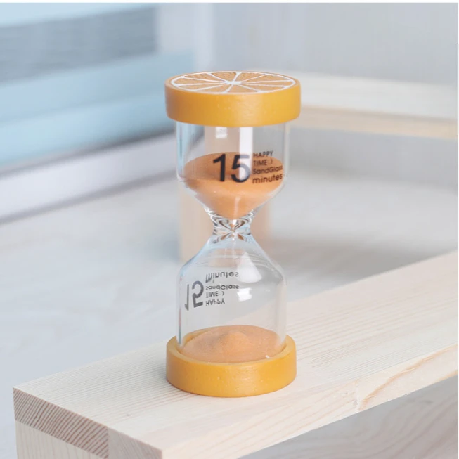 沙漏计时器15分钟时间学生耐防摔学习三摆件创意个性