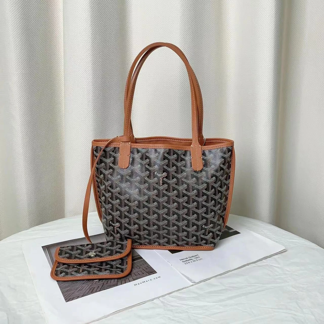 99新 Gaoy/戈雅 戈雅 tote mini 棕色包/无公价/严选